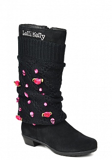 Lelli Kelly 6013N кожа черно розовый
