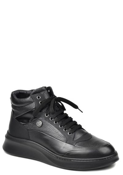 Итальянские мужские ботинки GiamPieroNicola 39429 черные