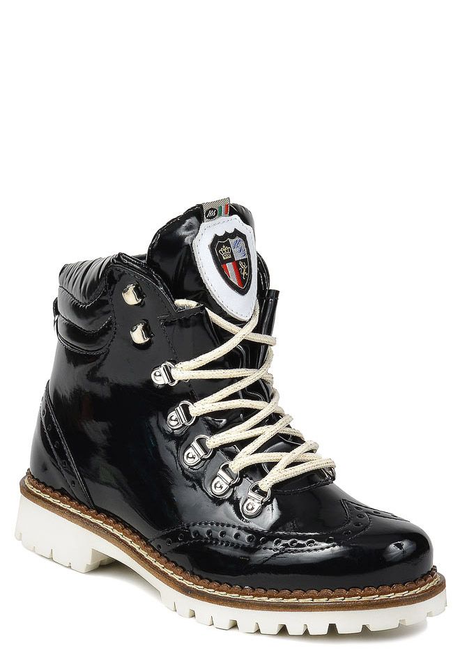 Обувь Nis 1615407 шерсть черный ботинки женские, купить со скидкой за19.000 руб.